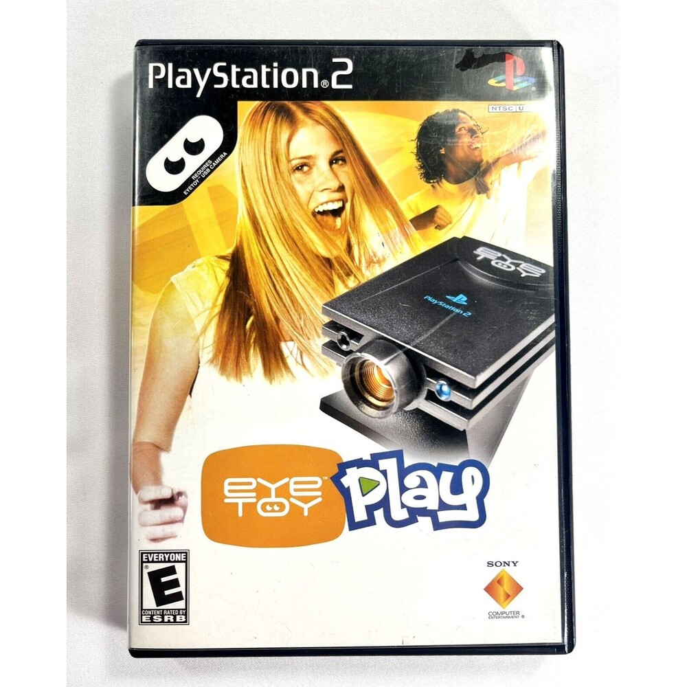 Eye Toy Play Sony PlayStation 2 Black Label Complete with Manual & Insert Tested